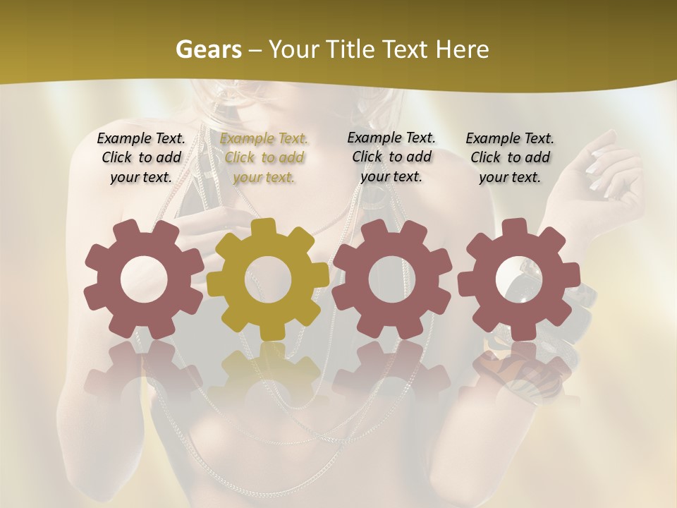 Underwear Provocative Summer PowerPoint Template