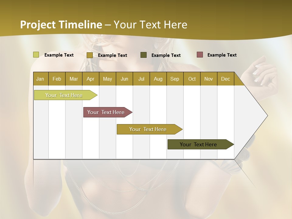 Underwear Provocative Summer PowerPoint Template