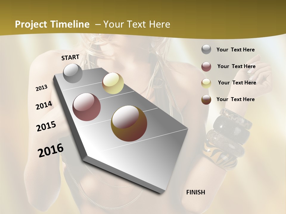 Underwear Provocative Summer PowerPoint Template