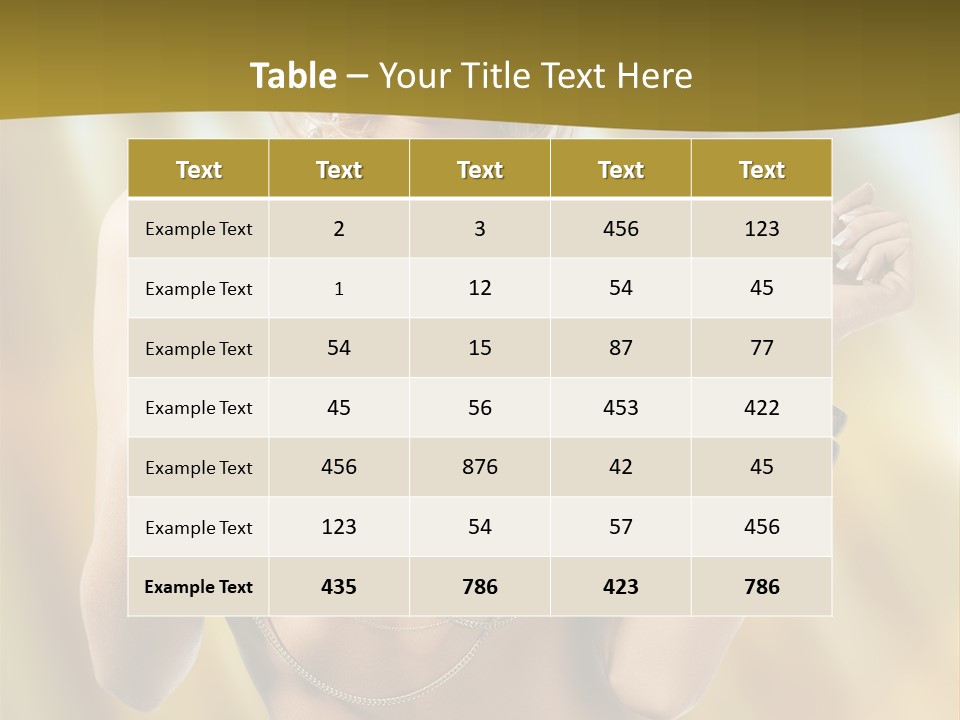 Underwear Provocative Summer PowerPoint Template