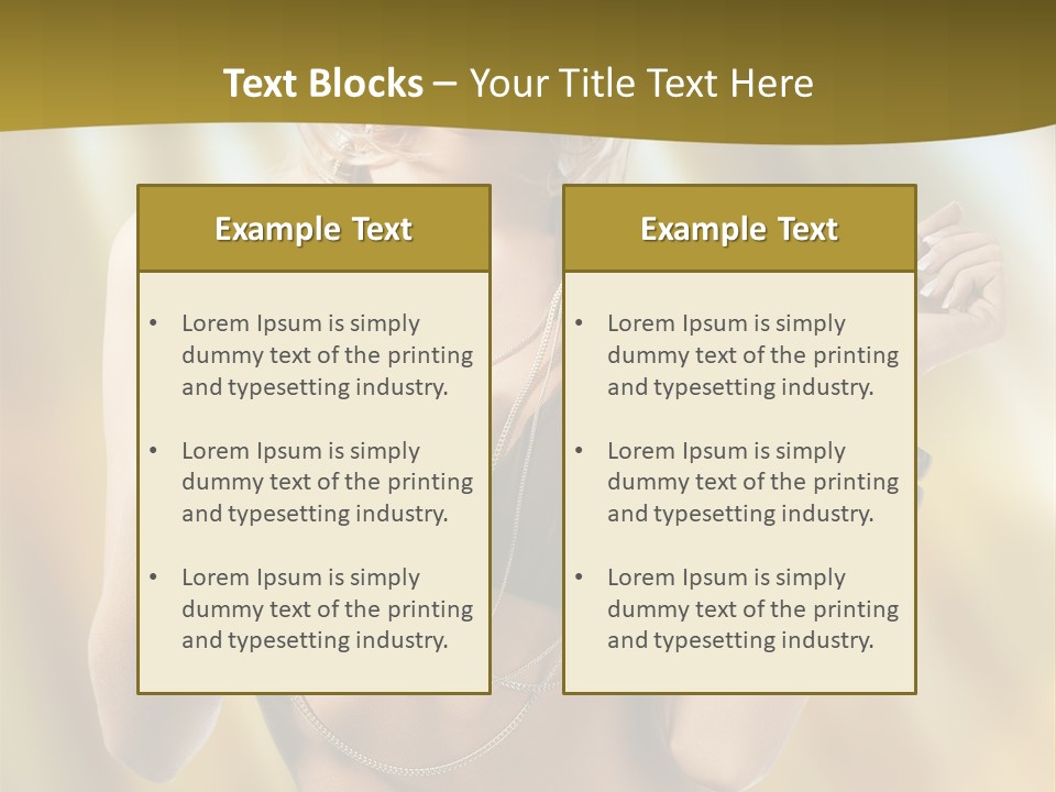 Underwear Provocative Summer PowerPoint Template