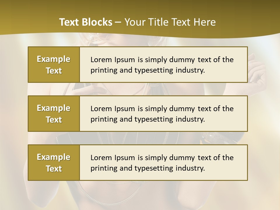 Underwear Provocative Summer PowerPoint Template