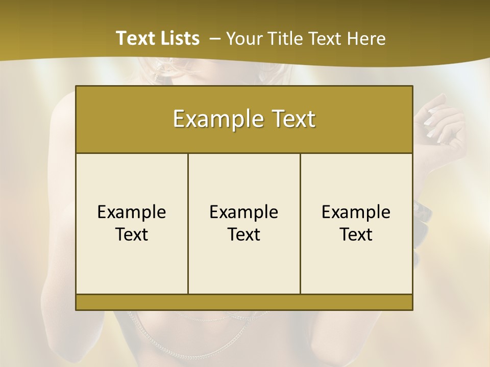 Underwear Provocative Summer PowerPoint Template