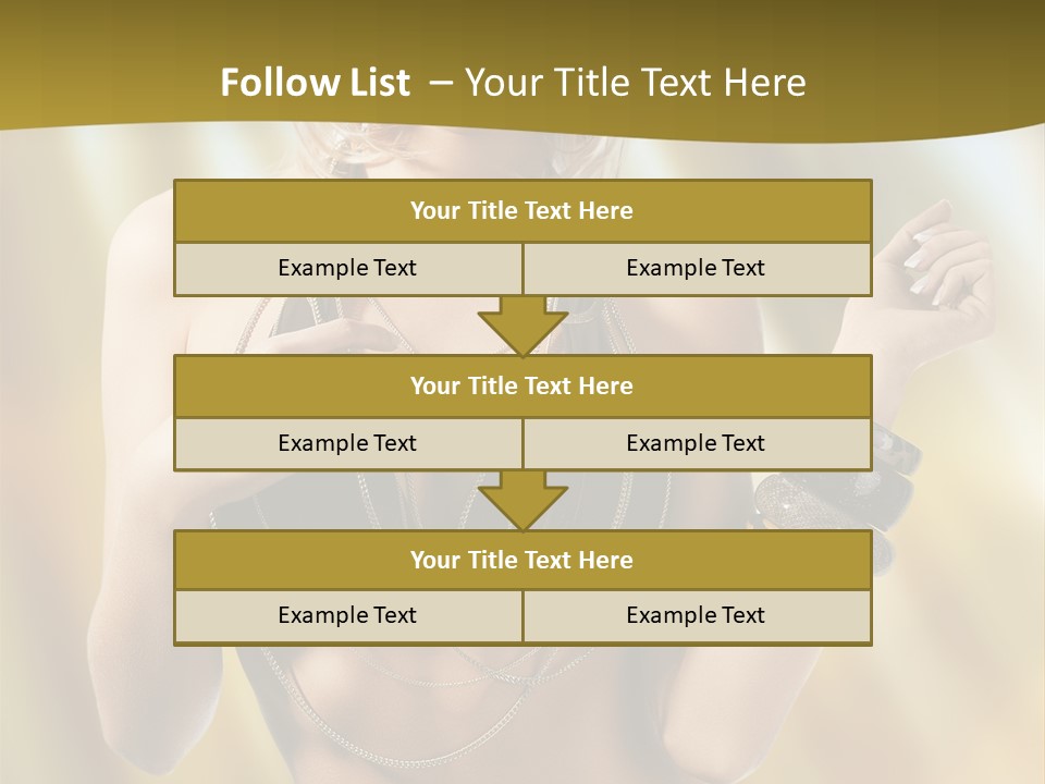 Underwear Provocative Summer PowerPoint Template