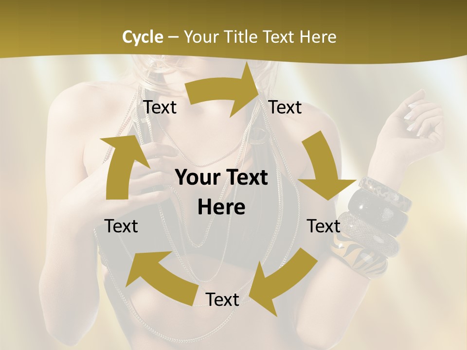 Underwear Provocative Summer PowerPoint Template