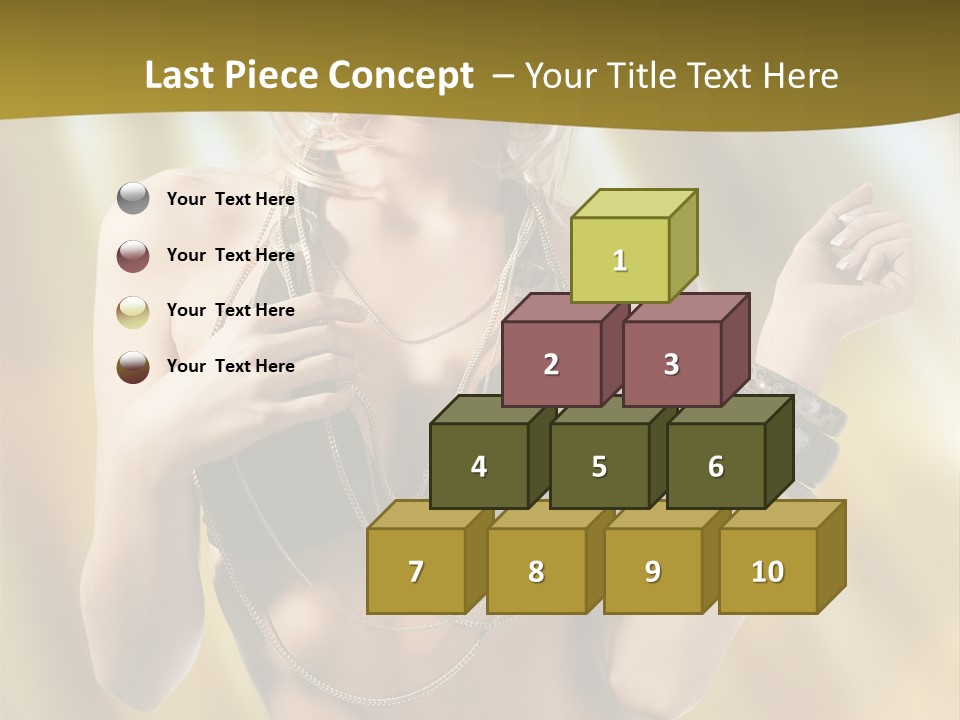 Underwear Provocative Summer PowerPoint Template