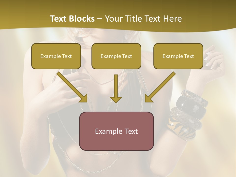 Underwear Provocative Summer PowerPoint Template