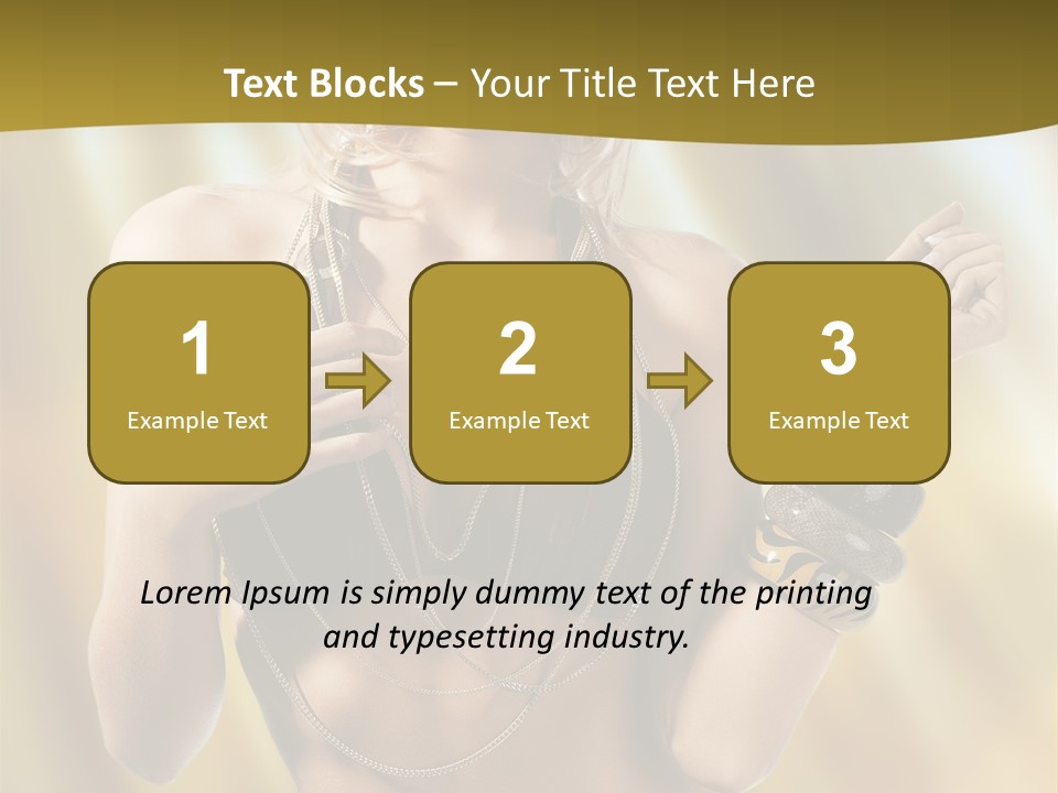 Underwear Provocative Summer PowerPoint Template