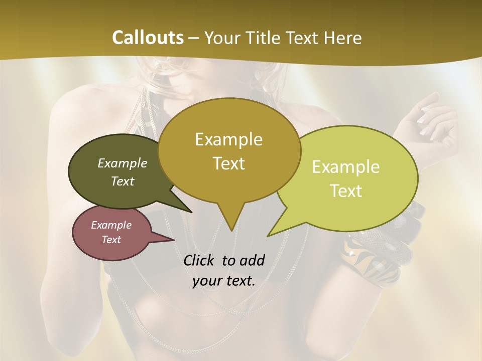 Underwear Provocative Summer PowerPoint Template