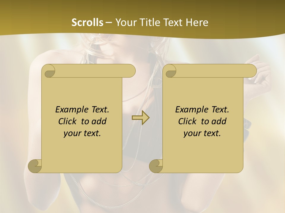 Underwear Provocative Summer PowerPoint Template
