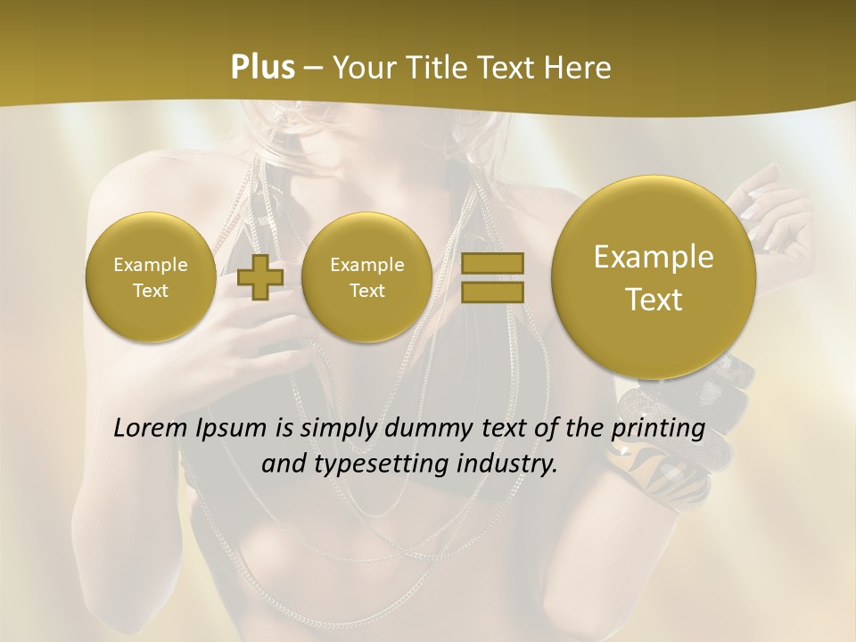 Underwear Provocative Summer PowerPoint Template