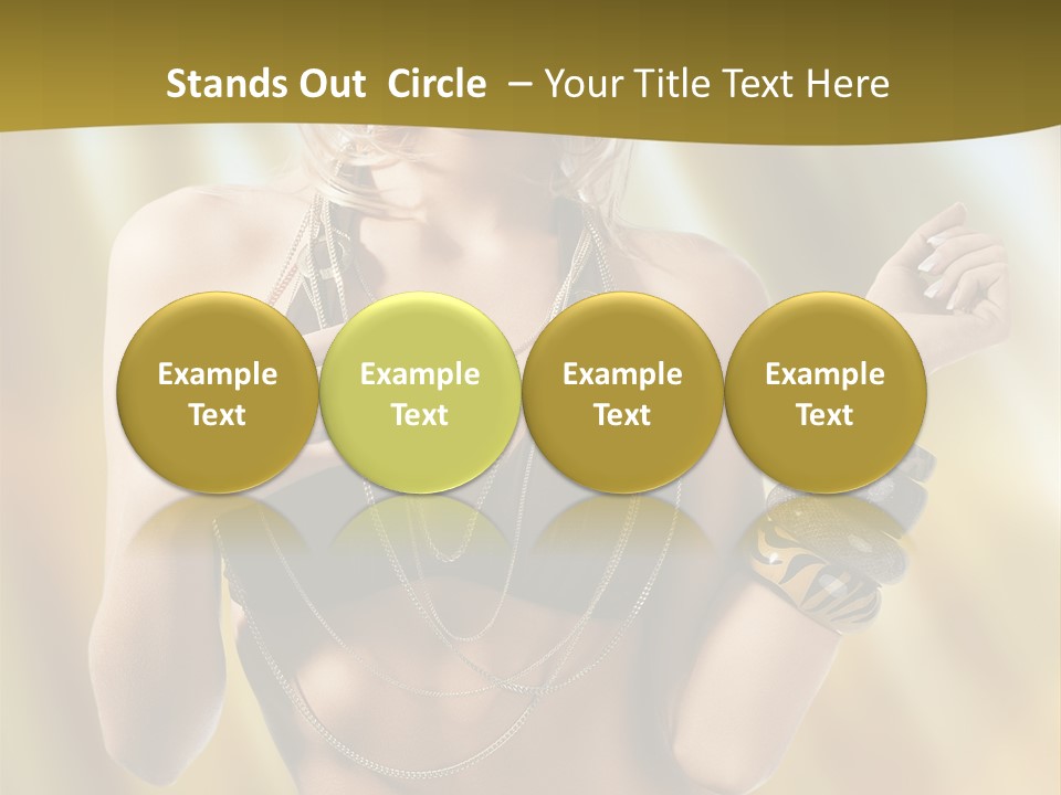 Underwear Provocative Summer PowerPoint Template