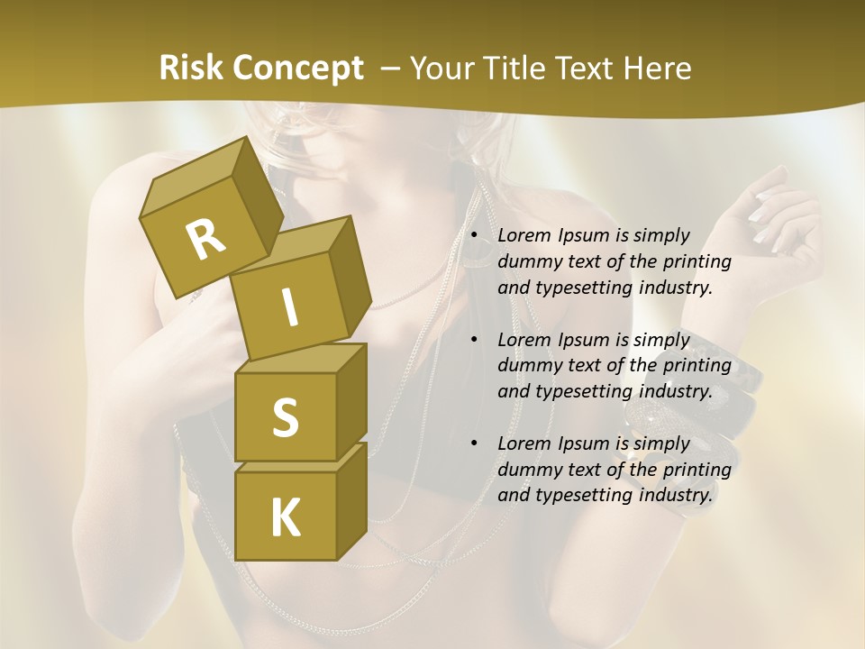 Underwear Provocative Summer PowerPoint Template