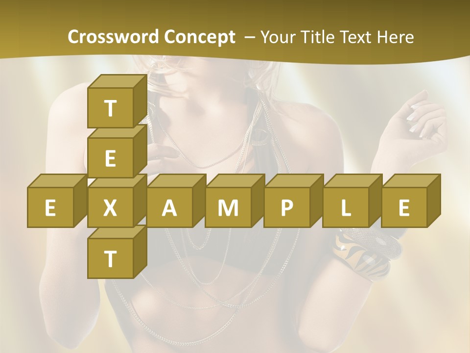 Underwear Provocative Summer PowerPoint Template