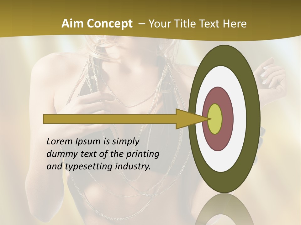 Underwear Provocative Summer PowerPoint Template