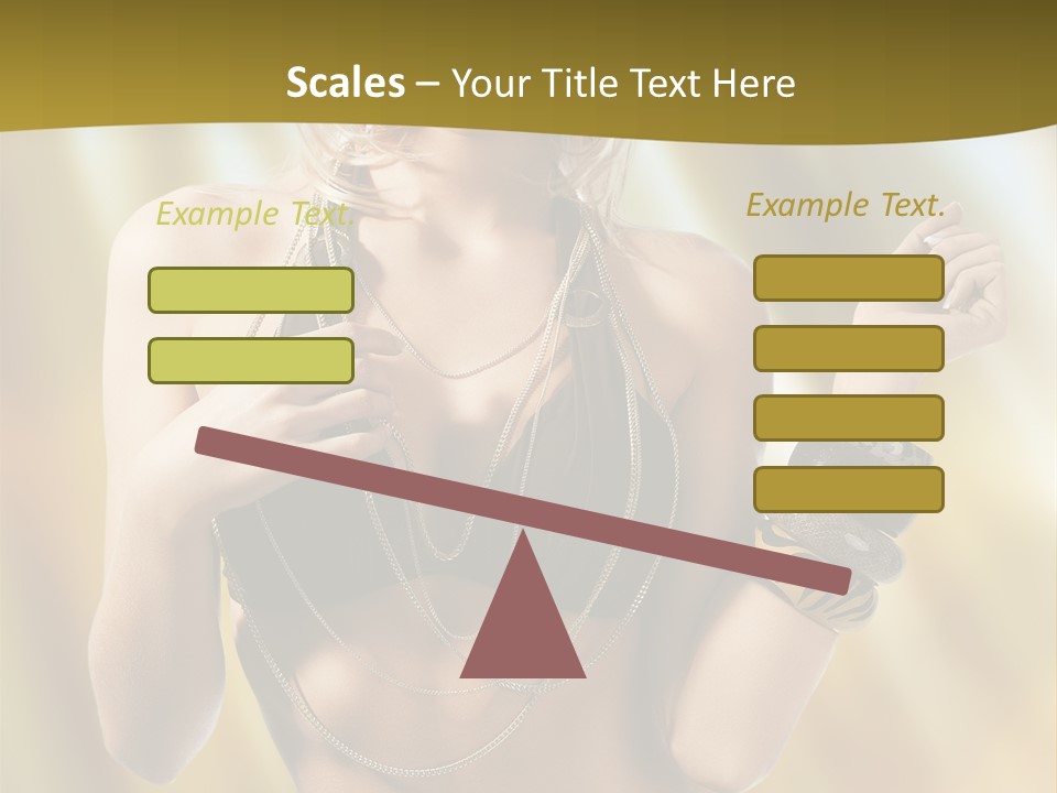 Underwear Provocative Summer PowerPoint Template