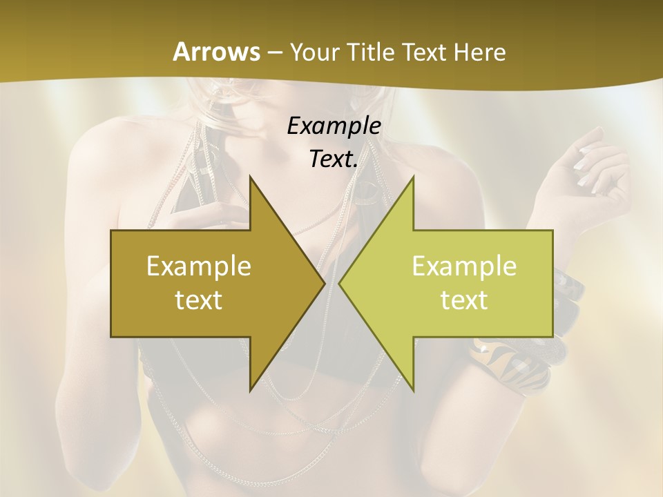 Underwear Provocative Summer PowerPoint Template