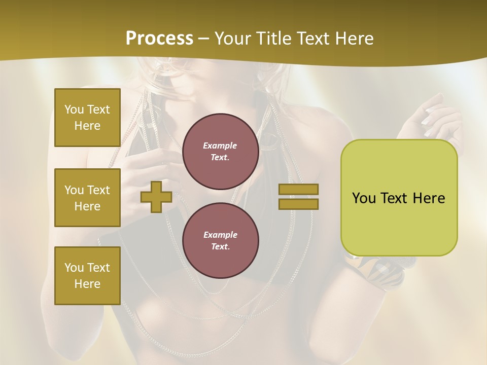 Underwear Provocative Summer PowerPoint Template