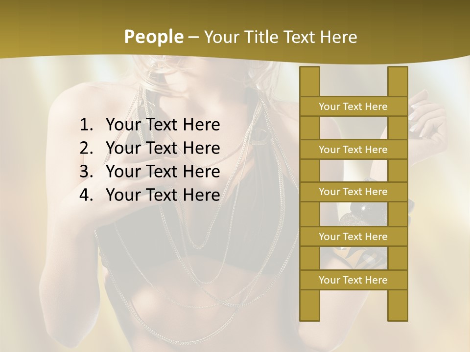 Underwear Provocative Summer PowerPoint Template