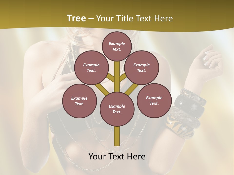 Underwear Provocative Summer PowerPoint Template