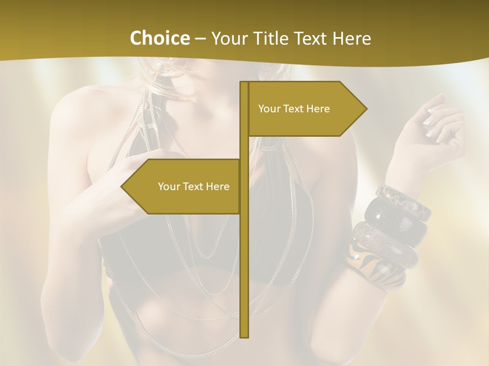 Underwear Provocative Summer PowerPoint Template