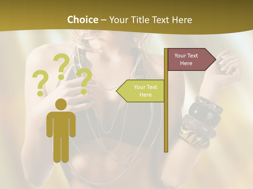 Underwear Provocative Summer PowerPoint Template