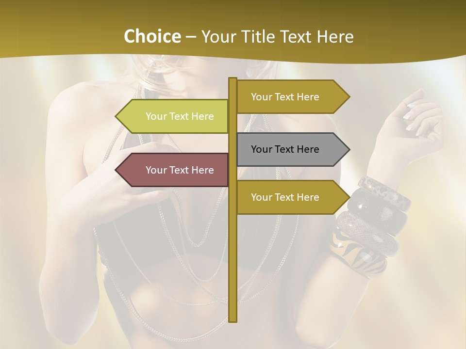 Underwear Provocative Summer PowerPoint Template