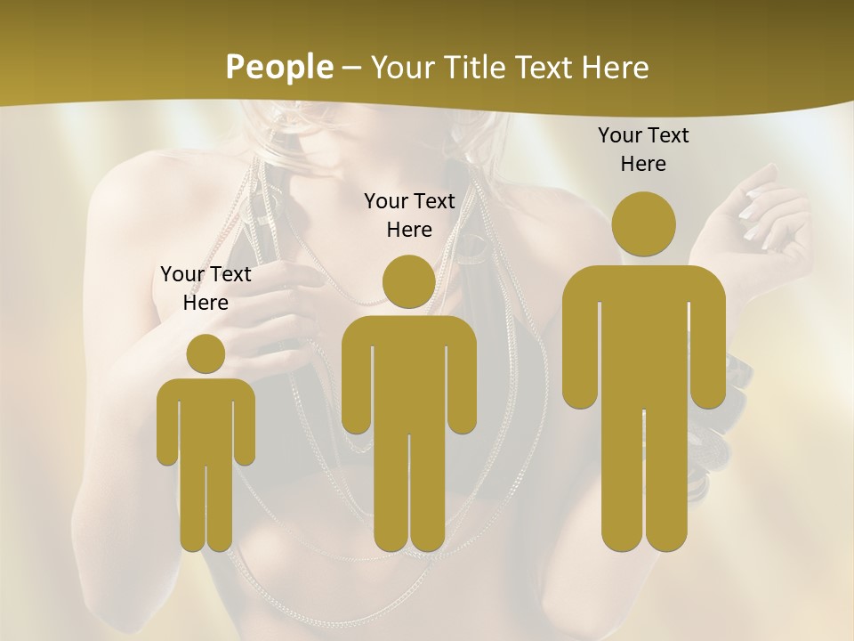 Underwear Provocative Summer PowerPoint Template