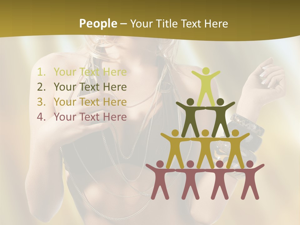 Underwear Provocative Summer PowerPoint Template