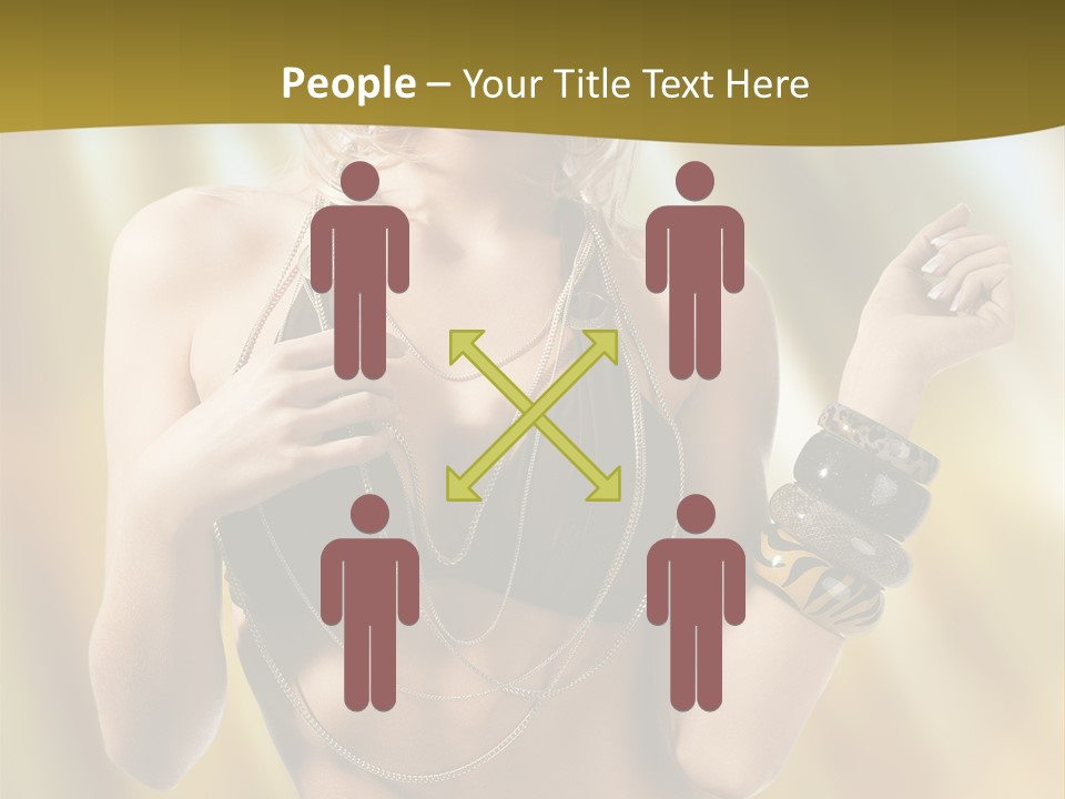 Underwear Provocative Summer PowerPoint Template