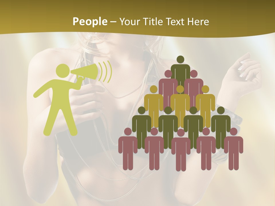 Underwear Provocative Summer PowerPoint Template