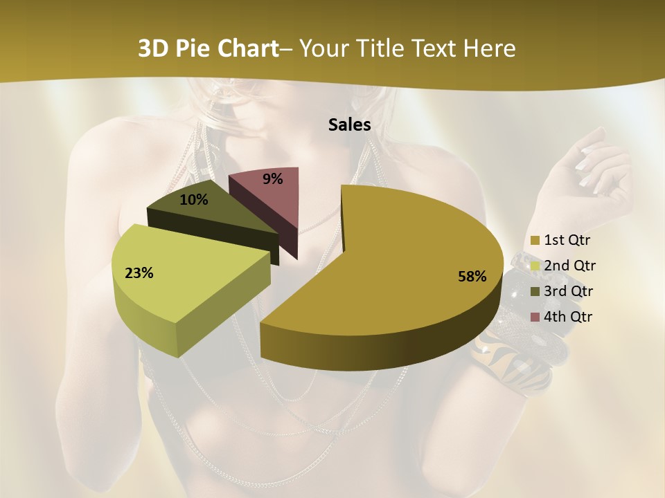 Underwear Provocative Summer PowerPoint Template