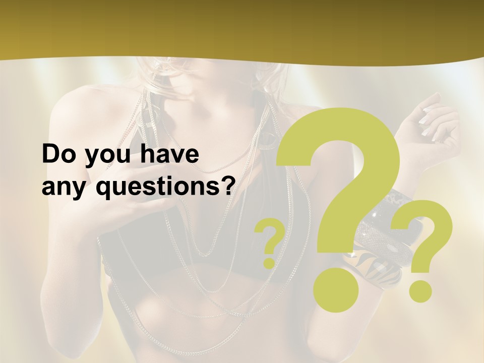 Underwear Provocative Summer PowerPoint Template