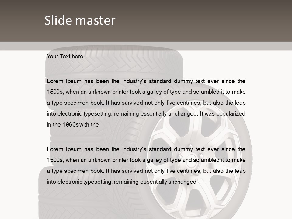 Transport Graphics Isolated PowerPoint Template