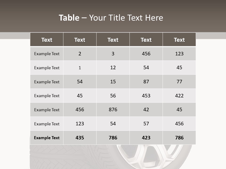 Transport Graphics Isolated PowerPoint Template