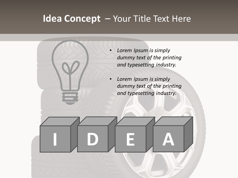 Transport Graphics Isolated PowerPoint Template