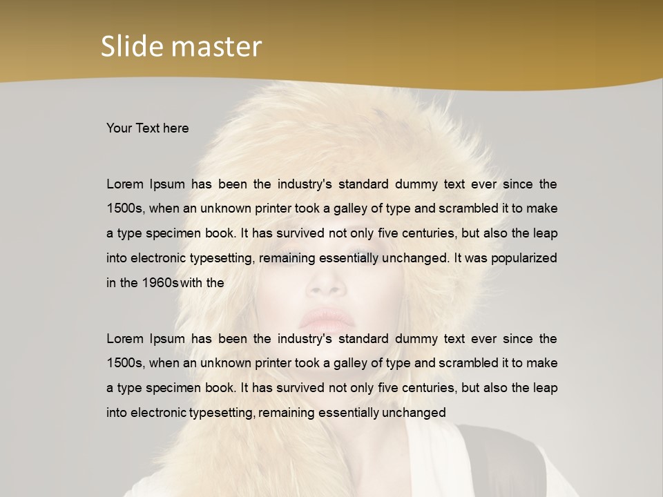 Glamour Pretty Cold PowerPoint Template