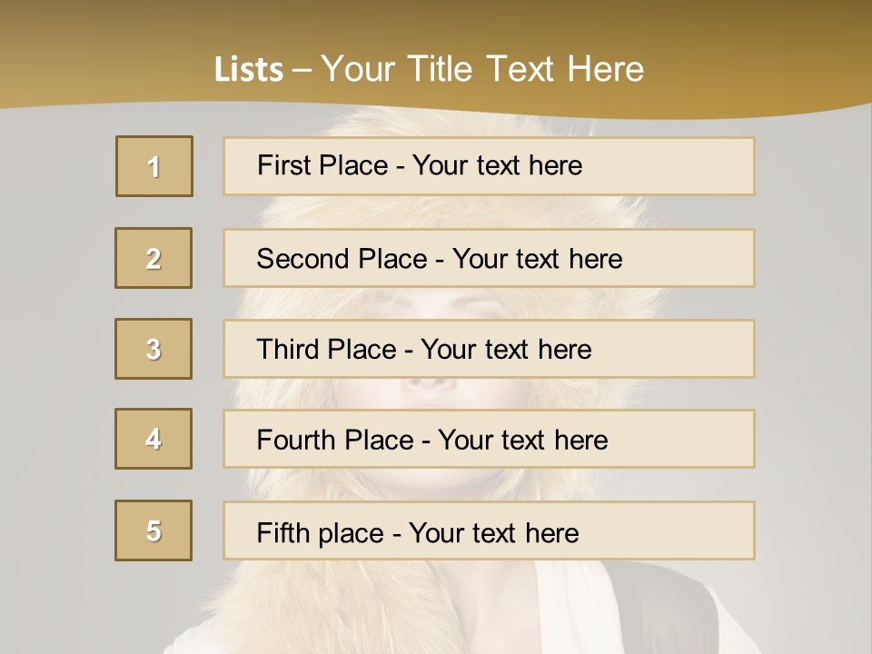 Glamour Pretty Cold PowerPoint Template