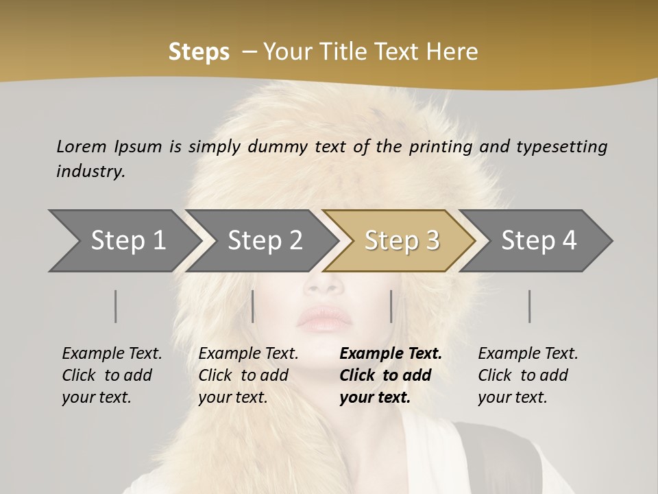 Glamour Pretty Cold PowerPoint Template