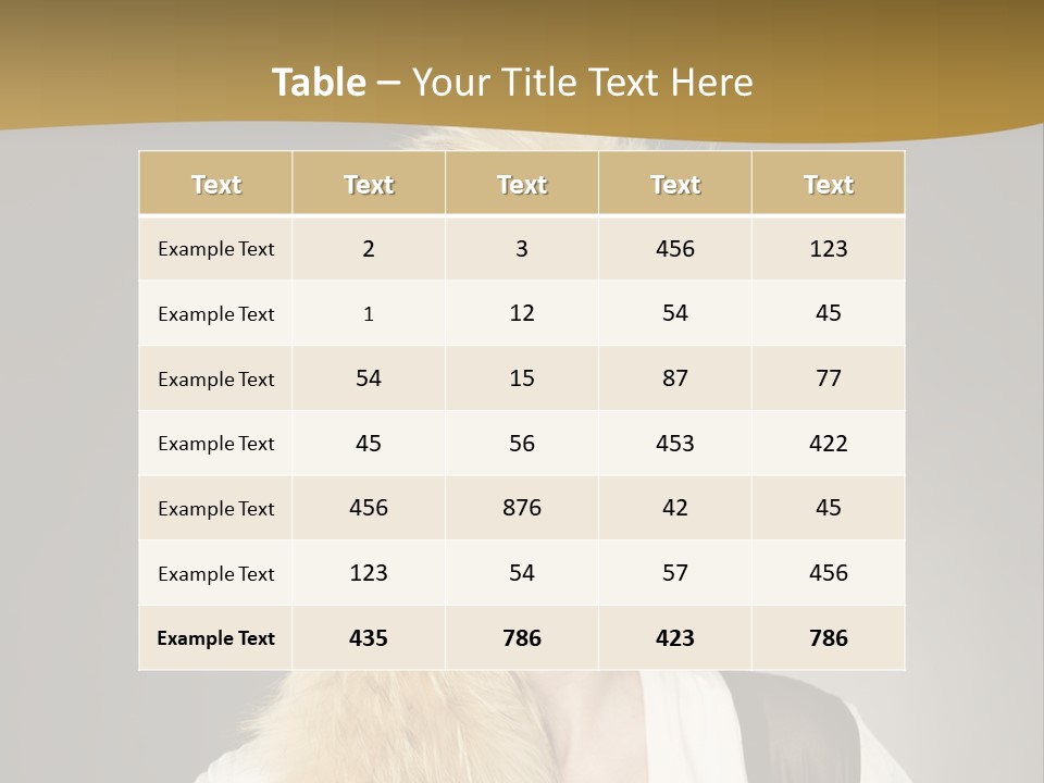 Glamour Pretty Cold PowerPoint Template