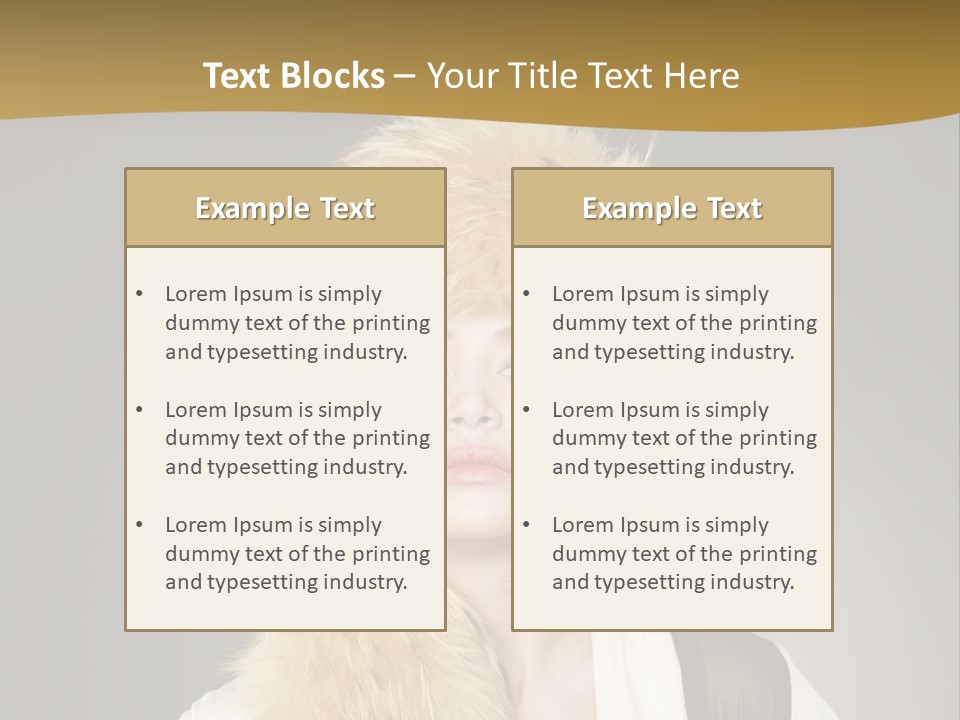 Glamour Pretty Cold PowerPoint Template