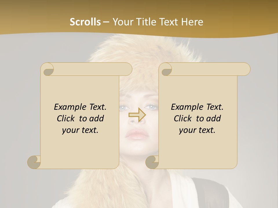Glamour Pretty Cold PowerPoint Template