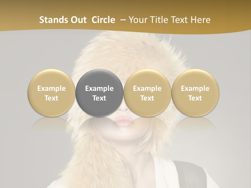 Glamour Pretty Cold PowerPoint Template