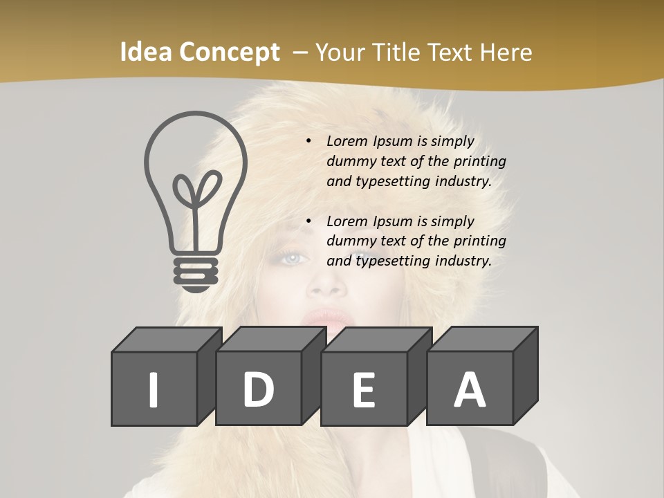 Glamour Pretty Cold PowerPoint Template