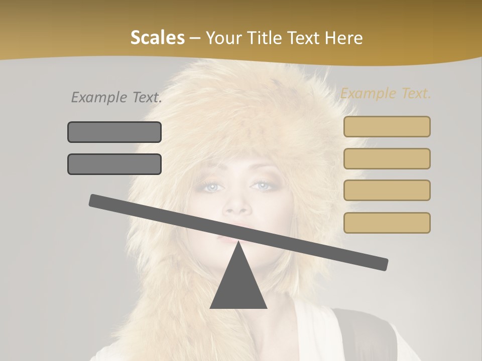 Glamour Pretty Cold PowerPoint Template