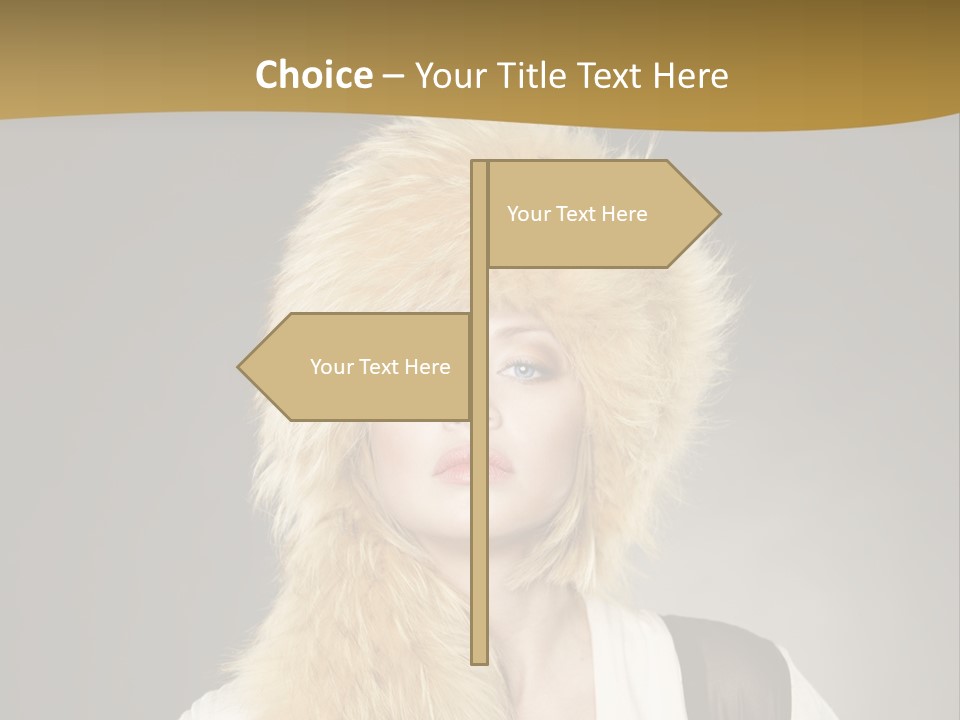 Glamour Pretty Cold PowerPoint Template