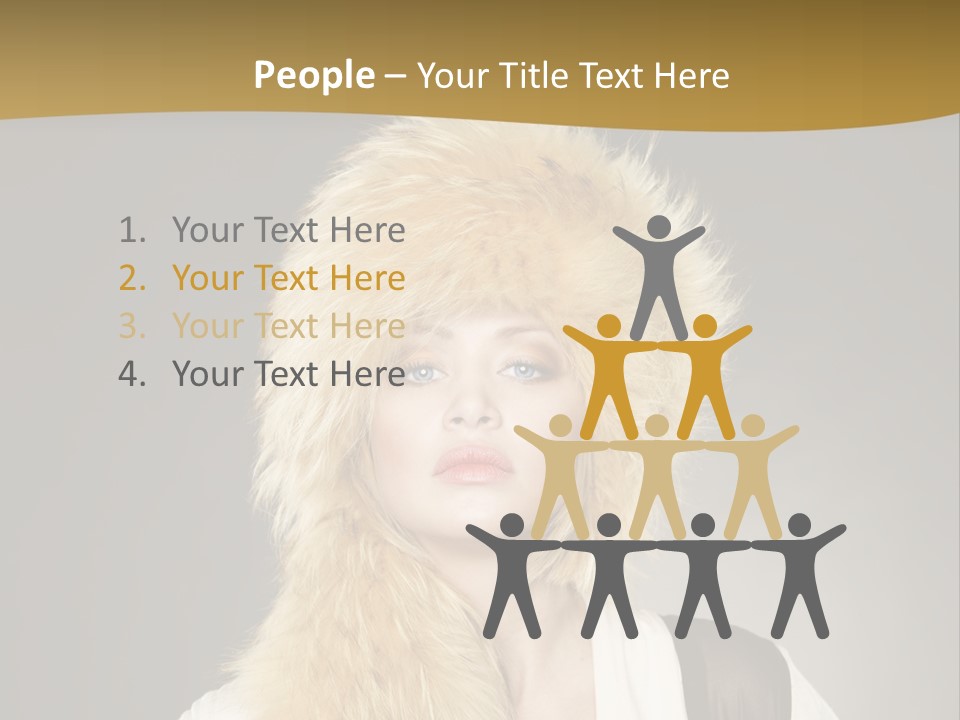 Glamour Pretty Cold PowerPoint Template