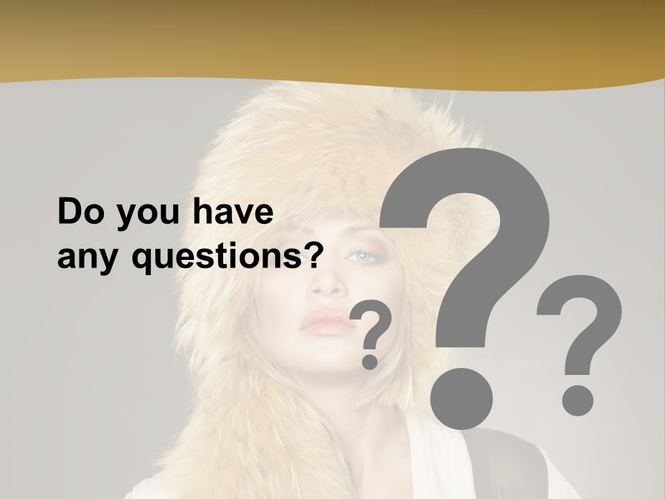 Glamour Pretty Cold PowerPoint Template