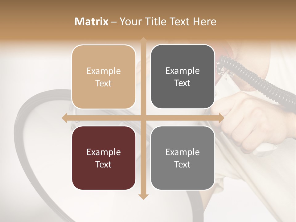 Loudspeaker Corporate Businessman PowerPoint Template