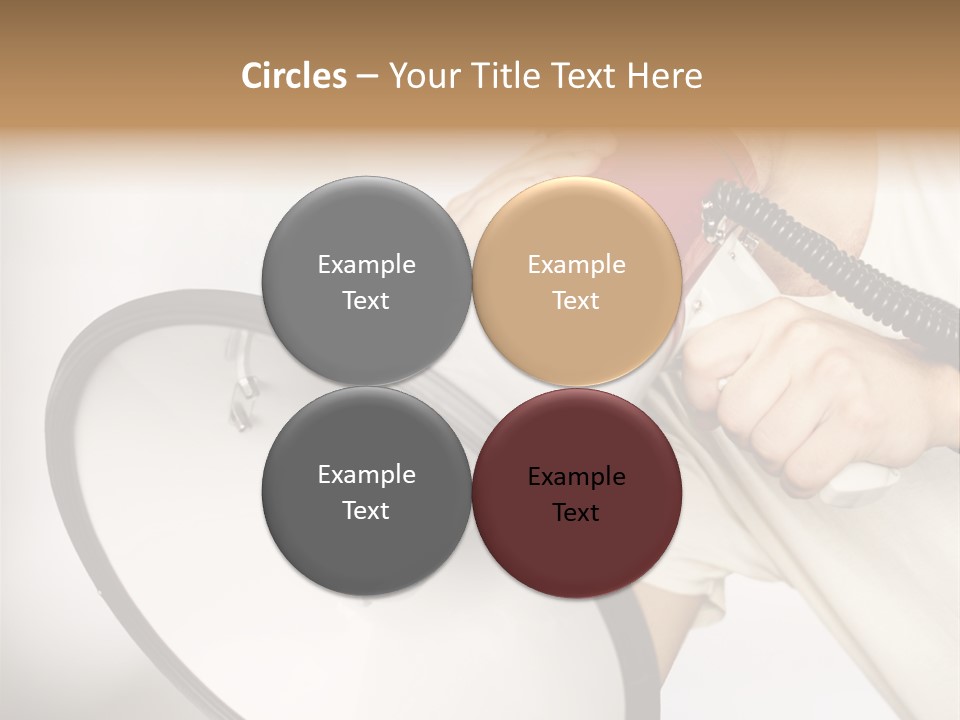 Loudspeaker Corporate Businessman PowerPoint Template